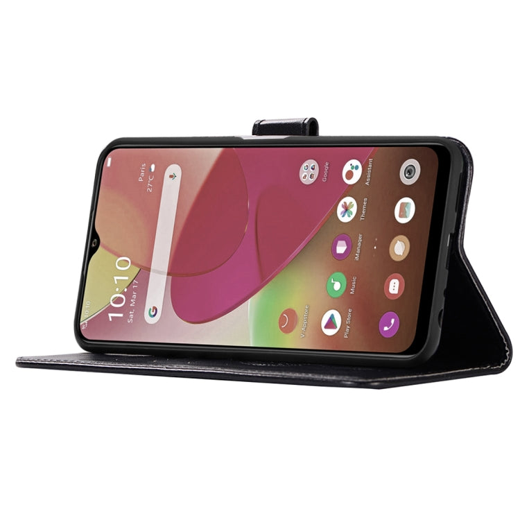 For vivo Y11s Wind Chime Owl Embossing Pattern Horizontal Flip Leather Case with Holder & Card Slots & Wallet