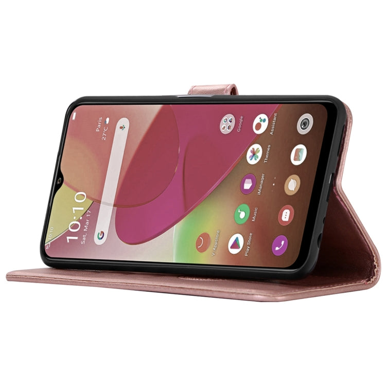 For vivo Y11s Wind Chime Owl Embossing Pattern Horizontal Flip Leather Case with Holder & Card Slots & Wallet