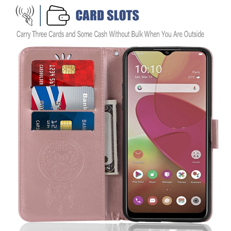 For vivo Y11s Wind Chime Owl Embossing Pattern Horizontal Flip Leather Case with Holder & Card Slots & Wallet