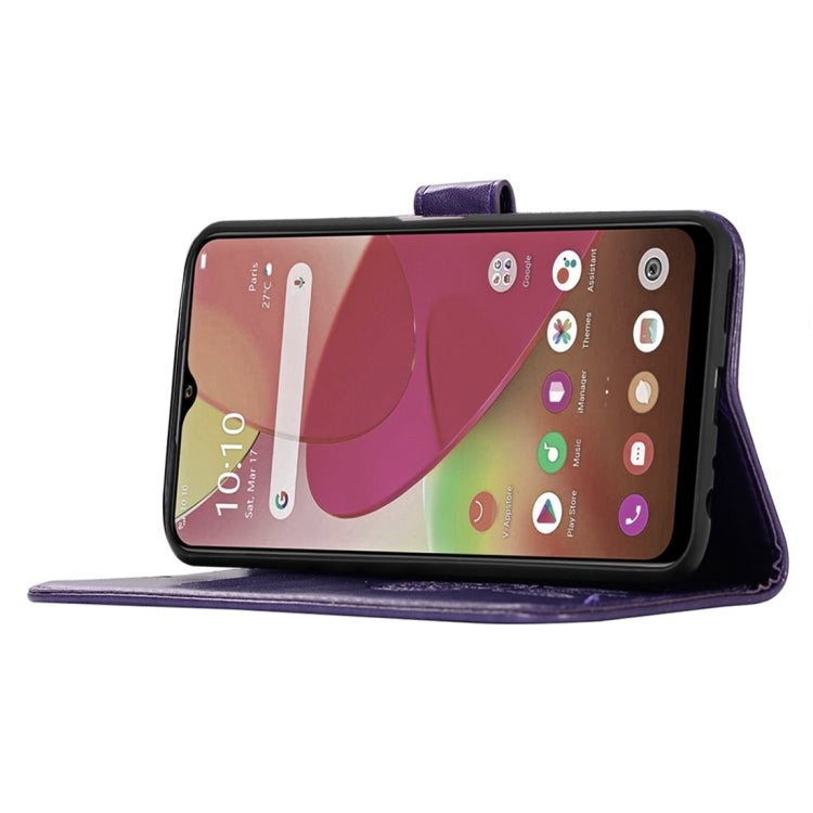 For vivo Y11s Wind Chime Owl Embossing Pattern Horizontal Flip Leather Case with Holder & Card Slots & Wallet