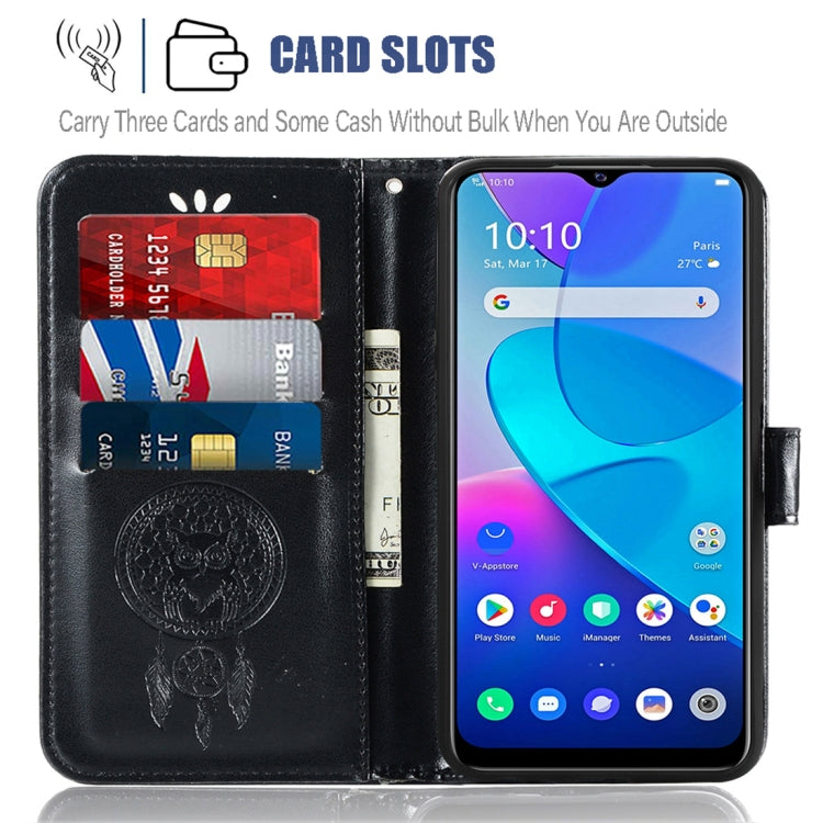 For vivo Y20s Wind Chime Owl Embossing Pattern Horizontal Flip Leather Case with Holder & Card Slots & Wallet