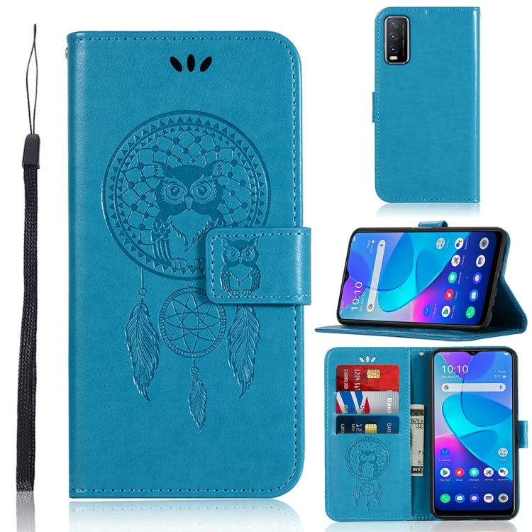 For vivo Y20s Wind Chime Owl Embossing Pattern Horizontal Flip Leather Case with Holder & Card Slots & Wallet