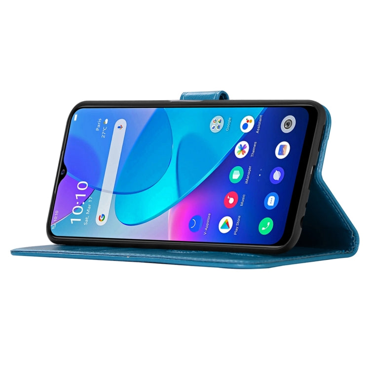 For vivo Y20s Wind Chime Owl Embossing Pattern Horizontal Flip Leather Case with Holder & Card Slots & Wallet