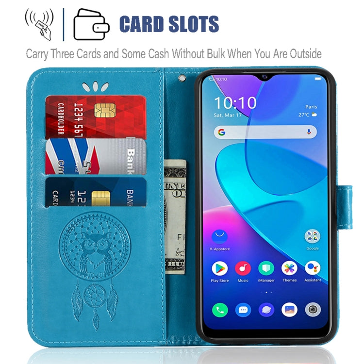 For vivo Y20s Wind Chime Owl Embossing Pattern Horizontal Flip Leather Case with Holder & Card Slots & Wallet