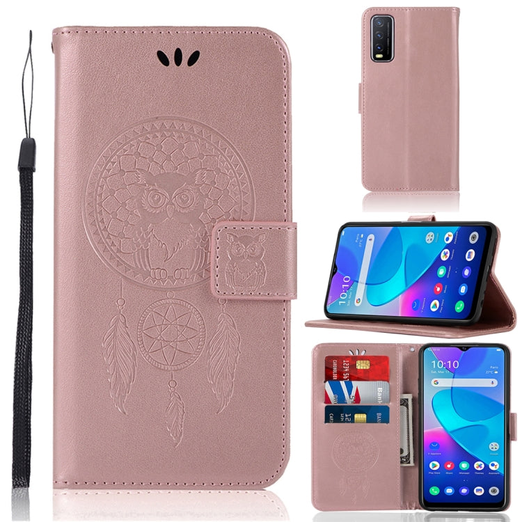 For vivo Y20s Wind Chime Owl Embossing Pattern Horizontal Flip Leather Case with Holder & Card Slots & Wallet