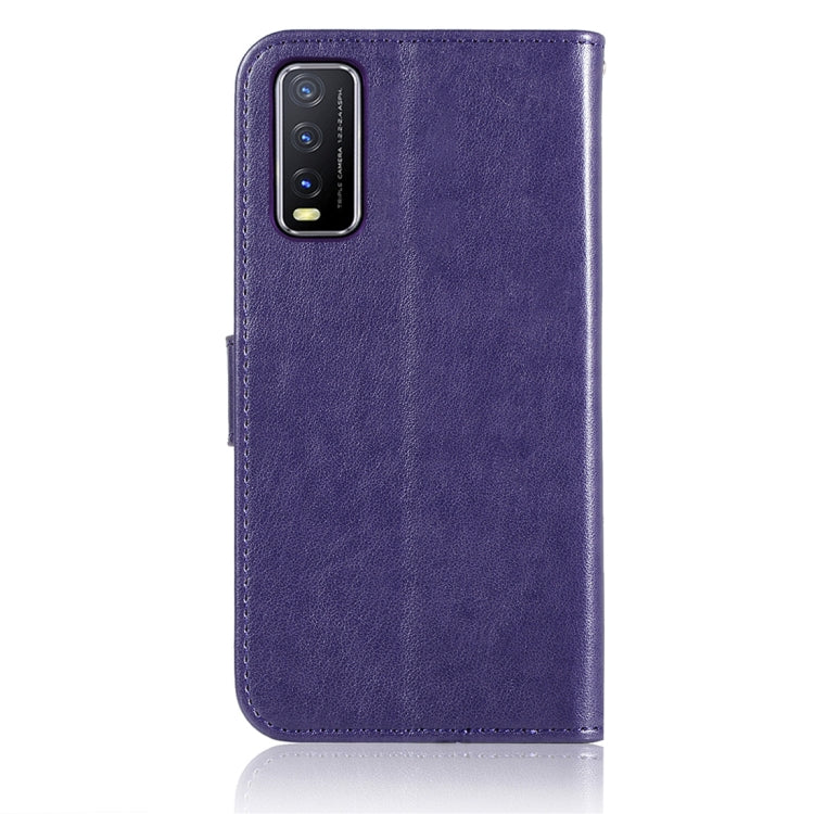 For vivo Y20s Wind Chime Owl Embossing Pattern Horizontal Flip Leather Case with Holder & Card Slots & Wallet