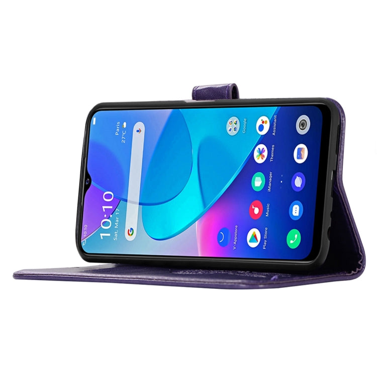 For vivo Y20s Wind Chime Owl Embossing Pattern Horizontal Flip Leather Case with Holder & Card Slots & Wallet