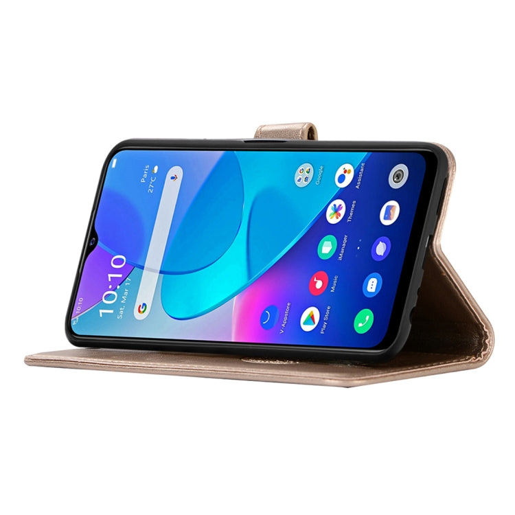 For vivo Y20s Wind Chime Owl Embossing Pattern Horizontal Flip Leather Case with Holder & Card Slots & Wallet