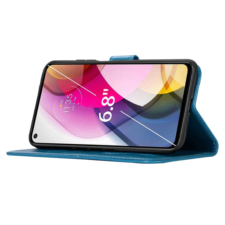 For Motorola Moto G Stylus (2021) Wind Chime Owl Embossing Pattern Horizontal Flip Leather Case with Holder & Card Slots & Wallet