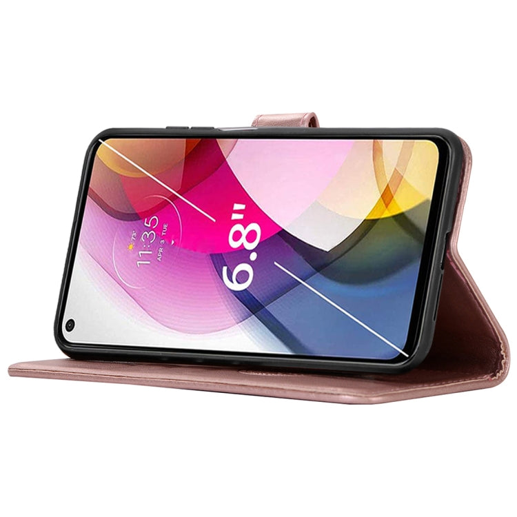 For Motorola Moto G Stylus (2021) Wind Chime Owl Embossing Pattern Horizontal Flip Leather Case with Holder & Card Slots & Wallet