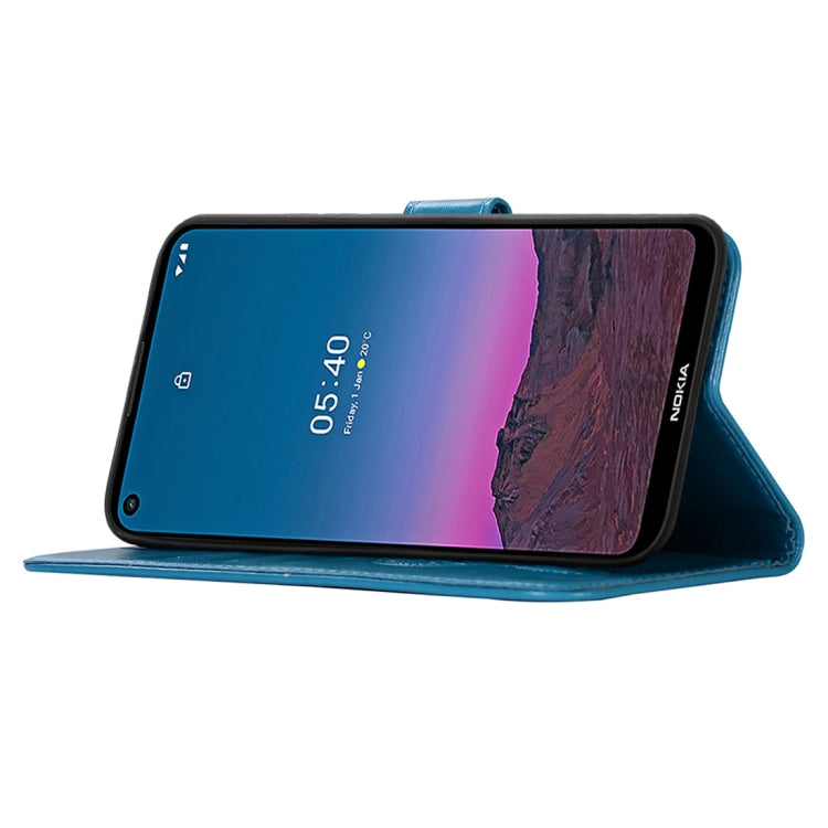 For Nokia 5.4 Wind Chime Owl Embossing Pattern Horizontal Flip Leather Case with Holder & Card Slots & Wallet