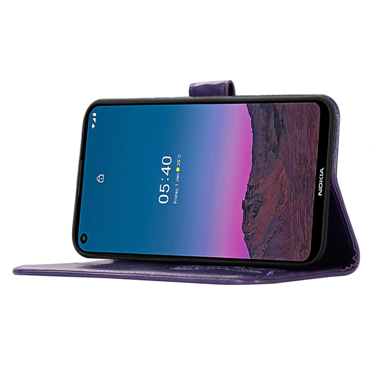 For Nokia 5.4 Wind Chime Owl Embossing Pattern Horizontal Flip Leather Case with Holder & Card Slots & Wallet