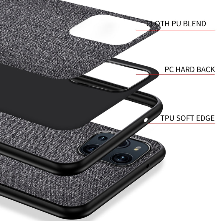For OPPO Find X3 Shockproof Cloth Protective Case