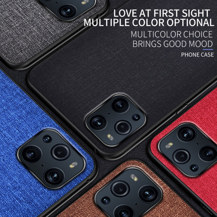 For OPPO Find X3 Shockproof Cloth Protective Case