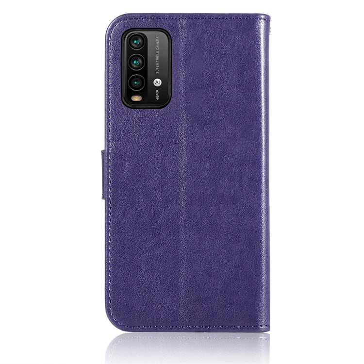 For Xiaomi Redmi Note 9 4G Wind Chime Owl Embossing Pattern Horizontal Flip Leather Case with Holder & Card Slots & Wallet