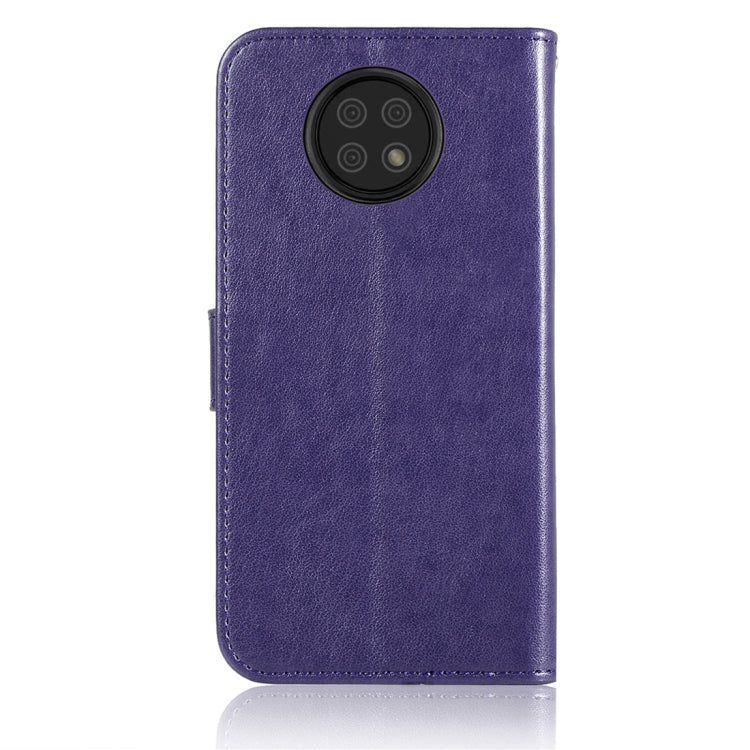 For Xiaomi Redmi Note 9 5G Wind Chime Owl Embossing Pattern Horizontal Flip Leather Case with Holder & Card Slots & Wallet