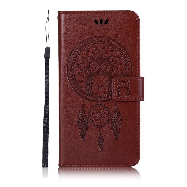 For Xiaomi Redmi Note 9 5G Wind Chime Owl Embossing Pattern Horizontal Flip Leather Case with Holder & Card Slots & Wallet