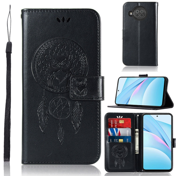 For Xiaomi Mi 10T Lite 5G Wind Chime Owl Embossing Pattern Horizontal Flip Leather Case with Holder & Card Slots & Wallet
