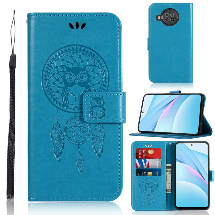 For Xiaomi Mi 10T Lite 5G Wind Chime Owl Embossing Pattern Horizontal Flip Leather Case with Holder & Card Slots & Wallet