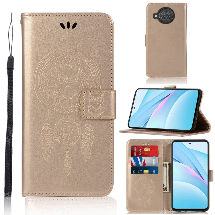 For Xiaomi Mi 10T Lite 5G Wind Chime Owl Embossing Pattern Horizontal Flip Leather Case with Holder & Card Slots & Wallet