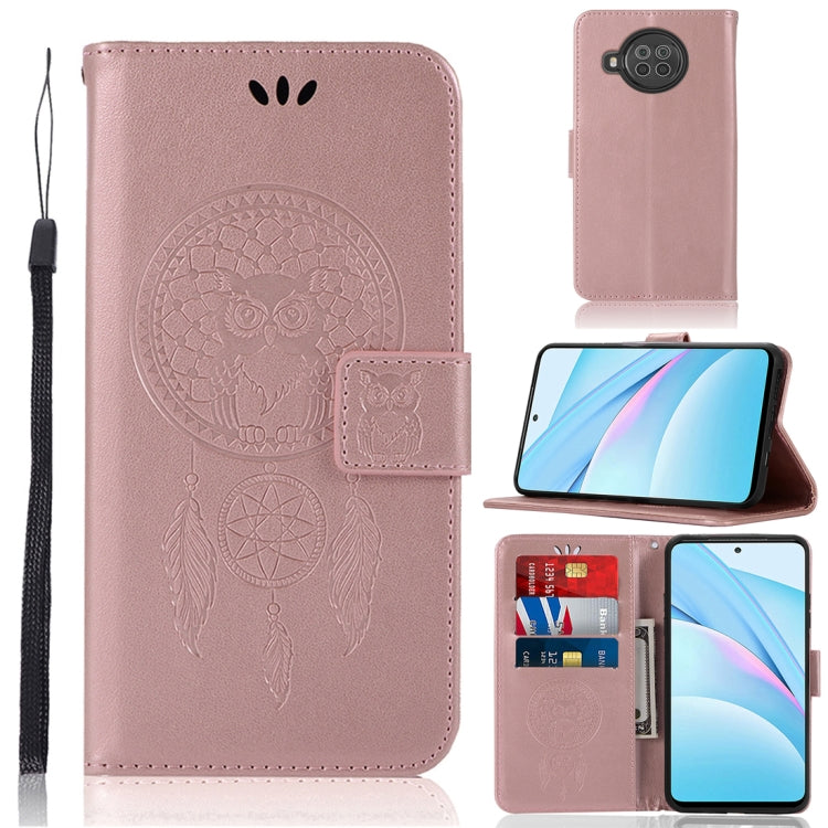 For Xiaomi Mi 10T Lite 5G Wind Chime Owl Embossing Pattern Horizontal Flip Leather Case with Holder & Card Slots & Wallet