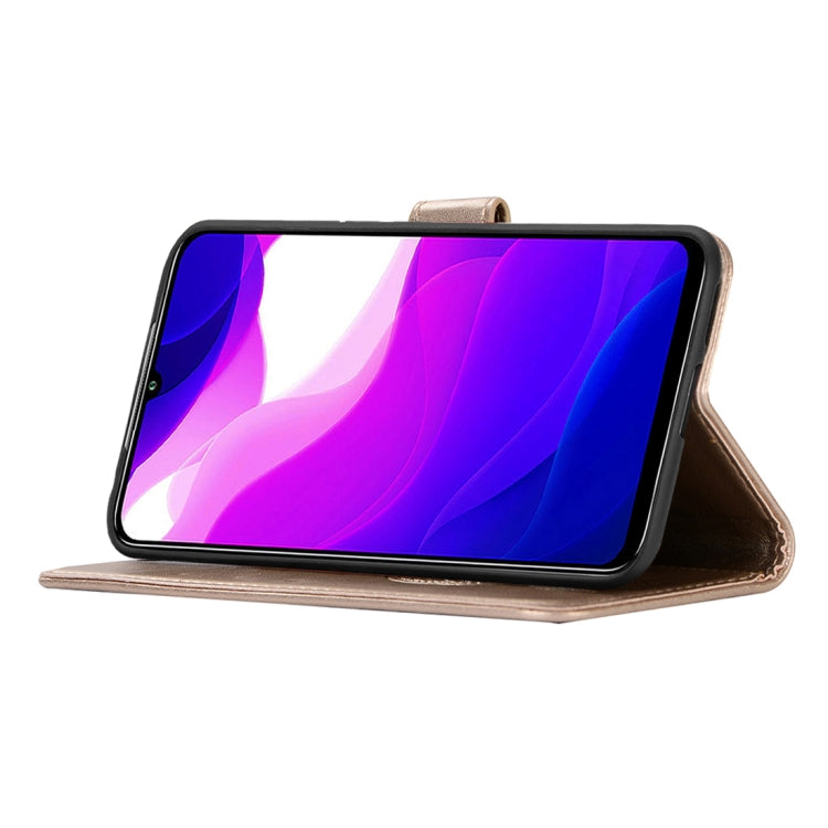 For Xiaomi Mi 10 Lite 5G Wind Chime Owl Embossing Pattern Horizontal Flip Leather Case with Holder & Card Slots & Wallet