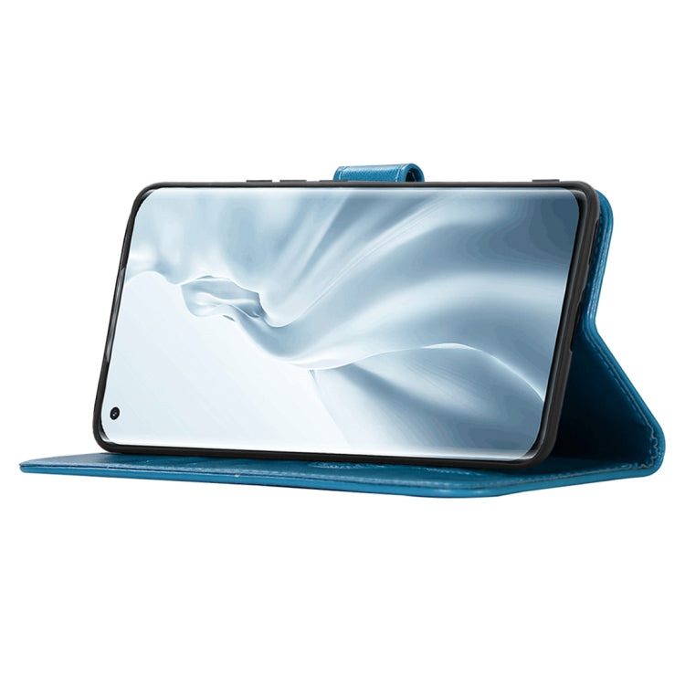 For Xiaomi Mi 11 Wind Chime Owl Embossing Pattern Horizontal Flip Leather Case with Holder & Card Slots & Wallet