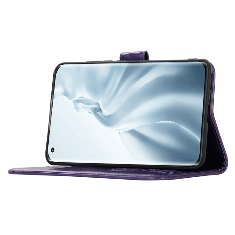 For Xiaomi Mi 11 Wind Chime Owl Embossing Pattern Horizontal Flip Leather Case with Holder & Card Slots & Wallet