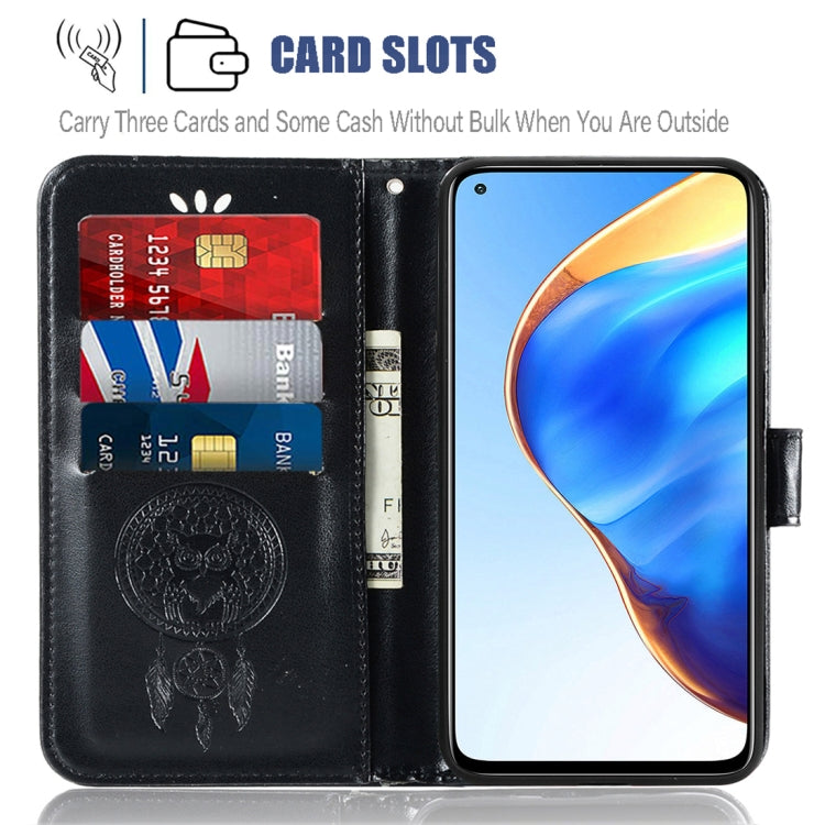 For Xiaomi Mi 10T 5G Wind Chime Owl Embossing Pattern Horizontal Flip Leather Case with Holder & Card Slots & Wallet