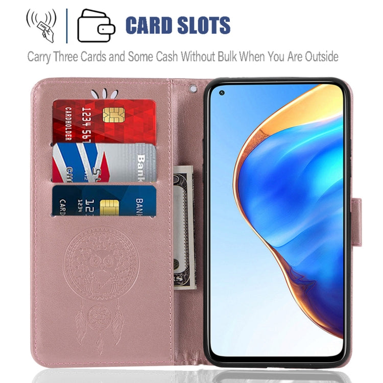 For Xiaomi Mi 10T 5G Wind Chime Owl Embossing Pattern Horizontal Flip Leather Case with Holder & Card Slots & Wallet