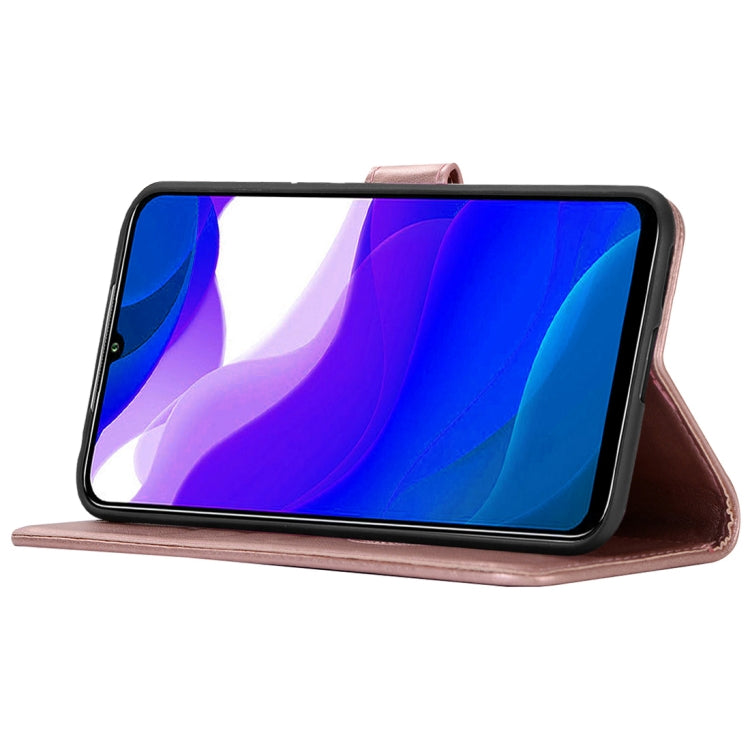 For Xiaomi Poco M3 Wind Chime Owl Embossing Pattern Horizontal Flip Leather Case with Holder & Card Slots & Wallet