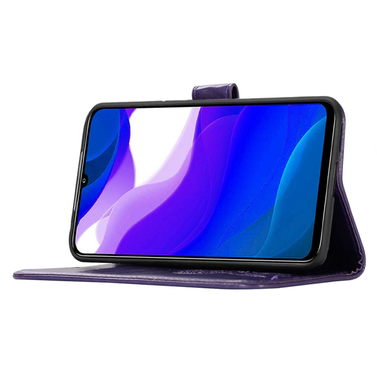 For Xiaomi Poco M3 Wind Chime Owl Embossing Pattern Horizontal Flip Leather Case with Holder & Card Slots & Wallet