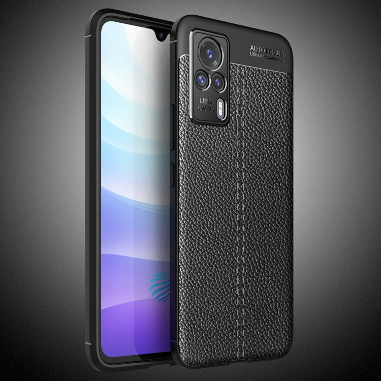For vivo S9e Litchi Texture TPU Shockproof Case