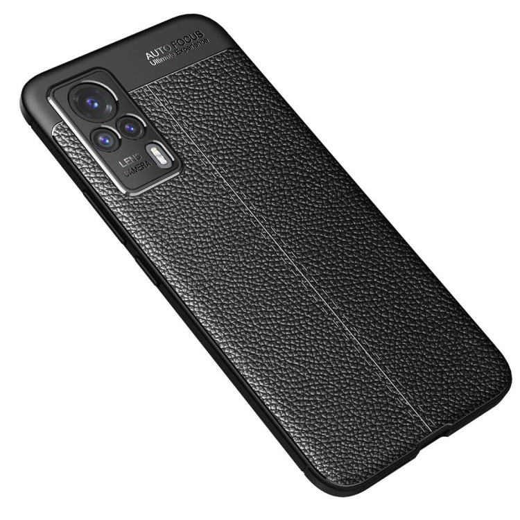 For vivo S9e Litchi Texture TPU Shockproof Case