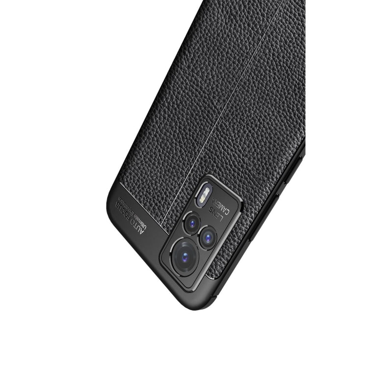 For vivo S9e Litchi Texture TPU Shockproof Case