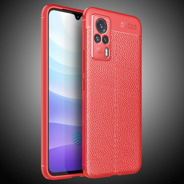 For vivo S9e Litchi Texture TPU Shockproof Case