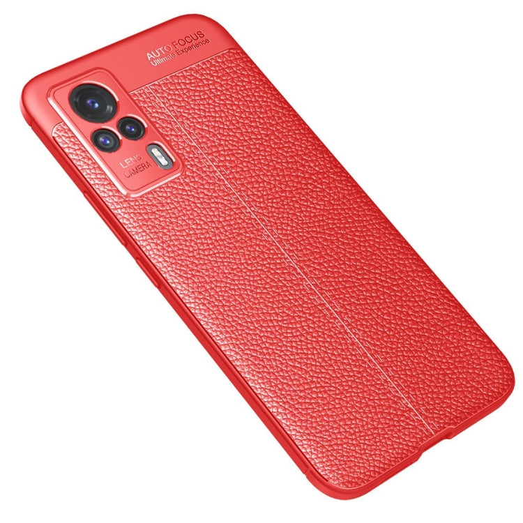 For vivo S9e Litchi Texture TPU Shockproof Case