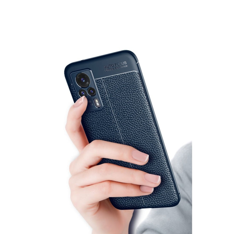 For vivo S9e Litchi Texture TPU Shockproof Case