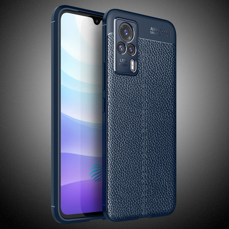 For vivo S9e Litchi Texture TPU Shockproof Case