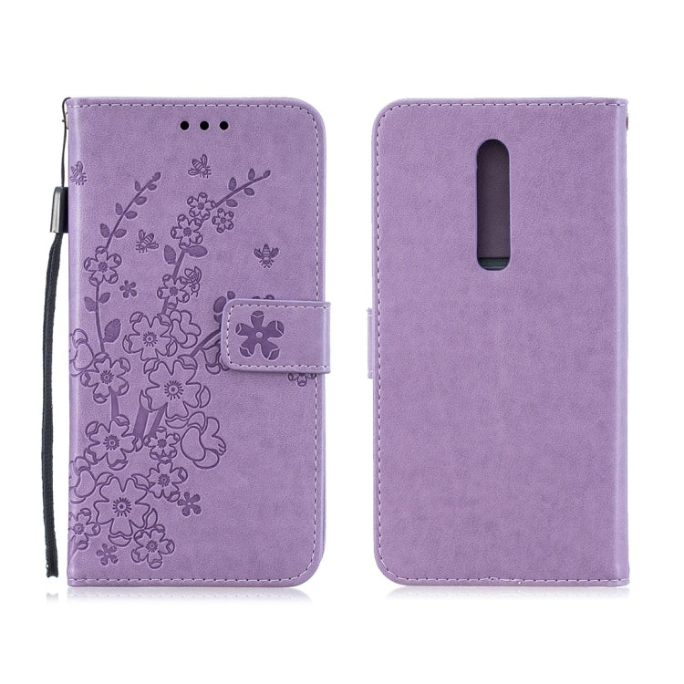 For Xiaomi Redmi K20 Plum Flowers Pattern Horizontal Flip Leather Case with Holder & Card Slots & Wallet & Lanyard