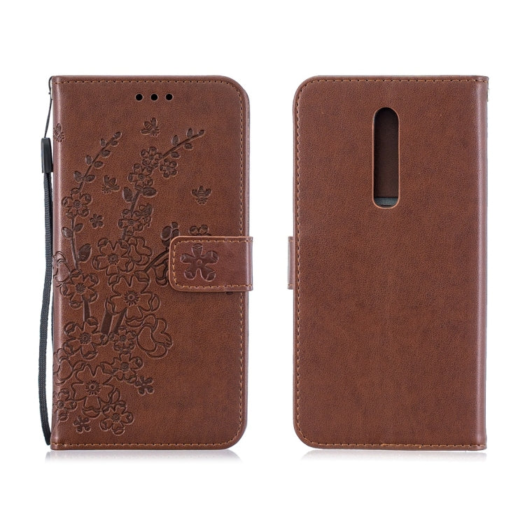 For Xiaomi Redmi K20 Plum Flowers Pattern Horizontal Flip Leather Case with Holder & Card Slots & Wallet & Lanyard