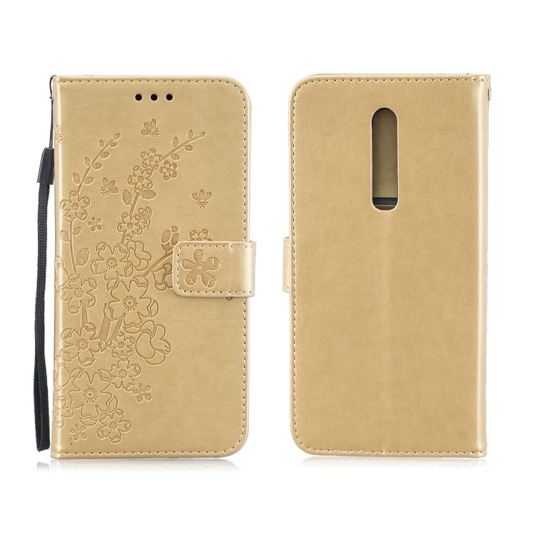 For Xiaomi Redmi K20 Plum Flowers Pattern Horizontal Flip Leather Case with Holder & Card Slots & Wallet & Lanyard