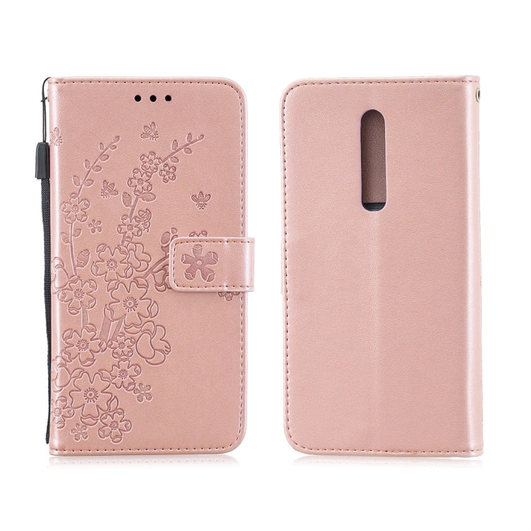 For Xiaomi Redmi K20 Plum Flowers Pattern Horizontal Flip Leather Case with Holder & Card Slots & Wallet & Lanyard