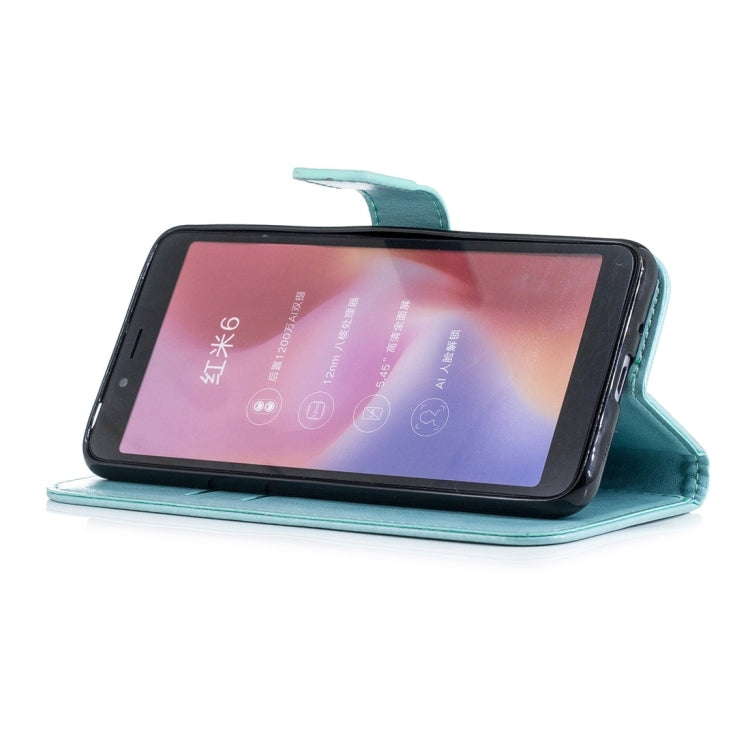 For Xiaomi Redmi 6 Plum Flowers Pattern Horizontal Flip Leather Case with Holder & Card Slots & Wallet & Lanyard