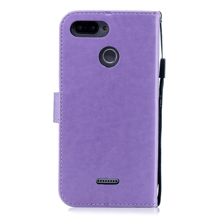 For Xiaomi Redmi 6 Plum Flowers Pattern Horizontal Flip Leather Case with Holder & Card Slots & Wallet & Lanyard