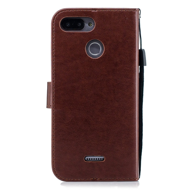 For Xiaomi Redmi 6 Plum Flowers Pattern Horizontal Flip Leather Case with Holder & Card Slots & Wallet & Lanyard