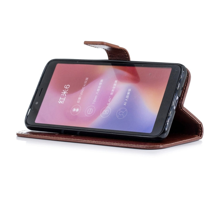 For Xiaomi Redmi 6 Plum Flowers Pattern Horizontal Flip Leather Case with Holder & Card Slots & Wallet & Lanyard