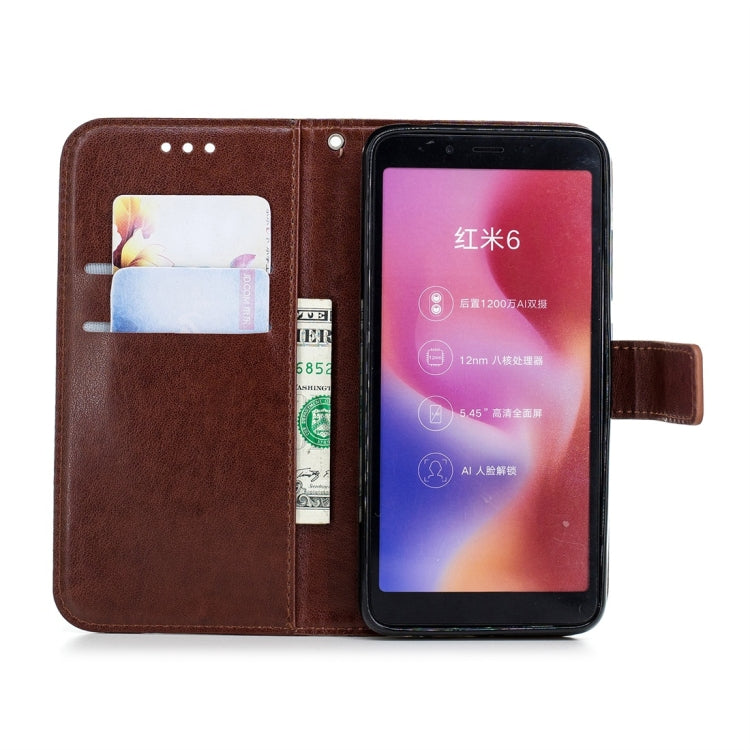 For Xiaomi Redmi 6 Plum Flowers Pattern Horizontal Flip Leather Case with Holder & Card Slots & Wallet & Lanyard