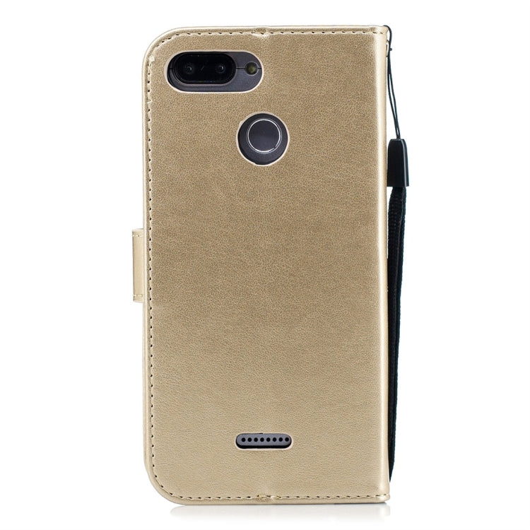 For Xiaomi Redmi 6 Plum Flowers Pattern Horizontal Flip Leather Case with Holder & Card Slots & Wallet & Lanyard