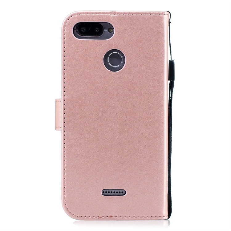 For Xiaomi Redmi 6 Plum Flowers Pattern Horizontal Flip Leather Case with Holder & Card Slots & Wallet & Lanyard